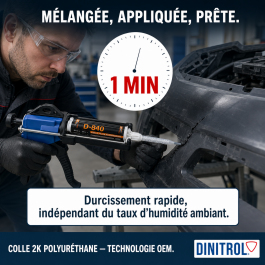 Colle bi-composant plastiques séchage 1 min C-840