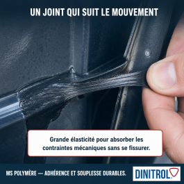 C-725 Mastic/Colle d&rsquo;étanchéité MS polymère – Noir