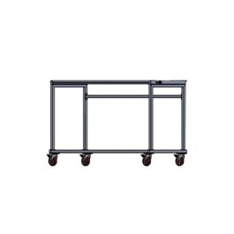 Chariot a roulettes pour double support de jantes
