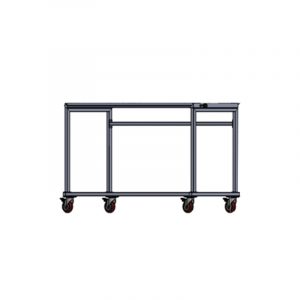 Chariot a roulettes pour double support de jantes