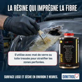 C-6910 Résine polyester de réparation et de moulage