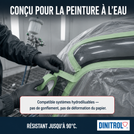 Ruban de masquage vert Hydro 90°C