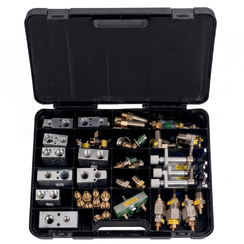 Jeu d’adaptateurs bypass pour Flushing Kit