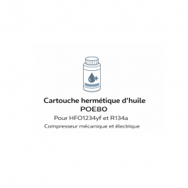 Cartouche hermétique d&rsquo;huile POE80, pour HFO1234yf e R134a, compresseur mécanique et électrique
