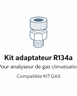 Kit adaptateur R134a pour analyseur de gaz KIT.GAS pour station de climatisation