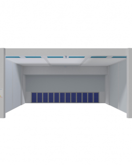 Panneaux modulaires – paroi d’aspiration + plénum – Double zone de travail