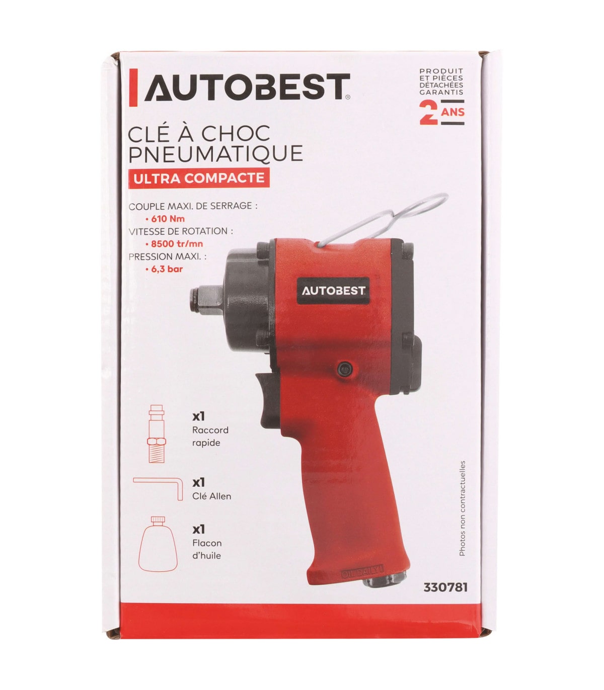 Clé à chocs pneumatique Ultra compact 610 NM – Image 3