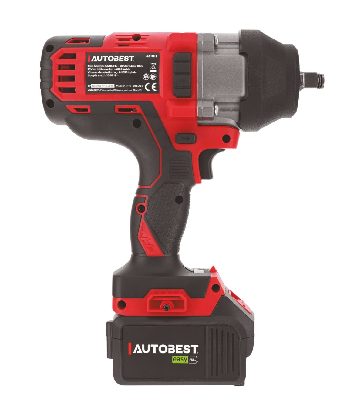 Clé à chocs sans fil 18V 4AH 400 NM – Image 2