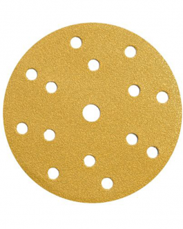 Disque abrasif - Ø 150mm - 15 trous - Eco jaune - P.150
