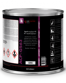 Apprêt acrylique HS 4:1"couche épaisse" - Gris