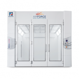 Cabine Air Force - Chauffage en combustion indirecte par foyer échangeur avec brûleur fioul 2X7,5 Kw