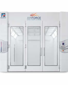 Cabine Air Force - Chauffage en combustion indirecte par foyer échangeur avec brûleur fioul 2X7,5 Kw