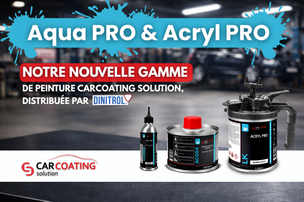 Aqua PRO & Acryl PRO : La nouvelle référence de peinture Carcoating Solution