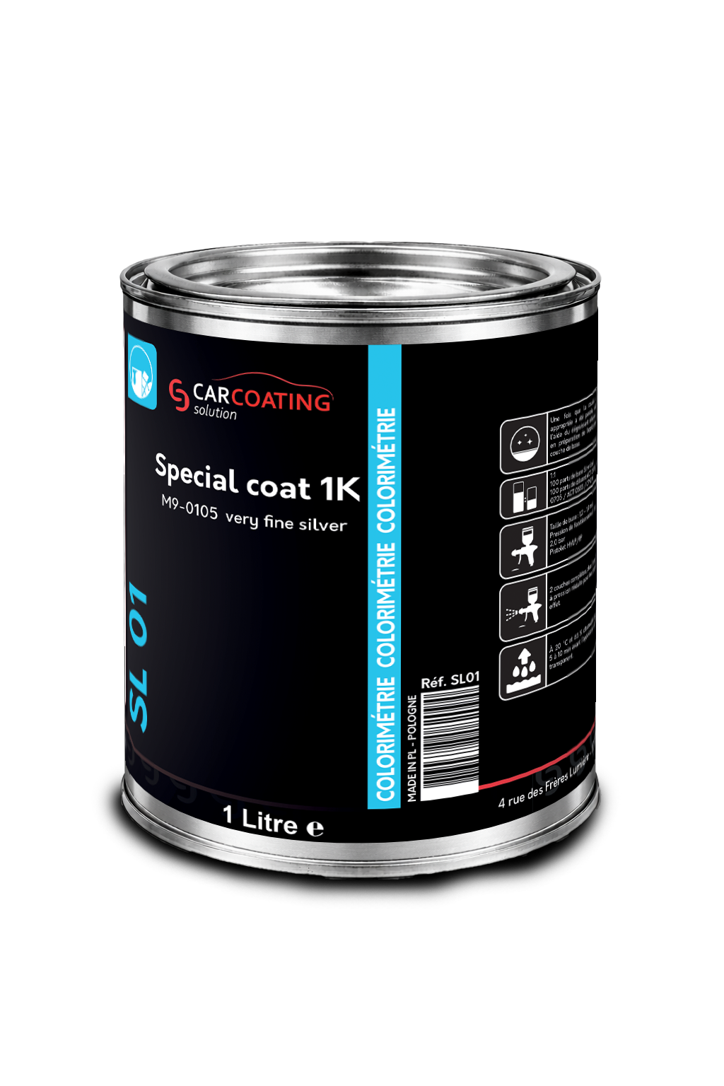 Special coat 1K M9-0105 very fine silver