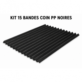 KIT 15 BANDES COIN PP NOIRES