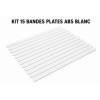 KIT 15 BANDES PLATES ABS BLANC