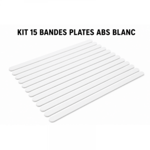 KIT 15 BANDES PLATES ABS BLANC