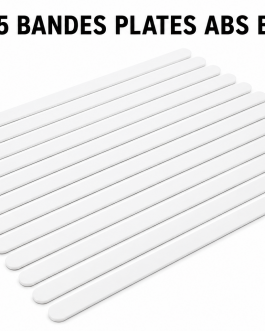 KIT 15 BANDES PLATES ABS BLANC