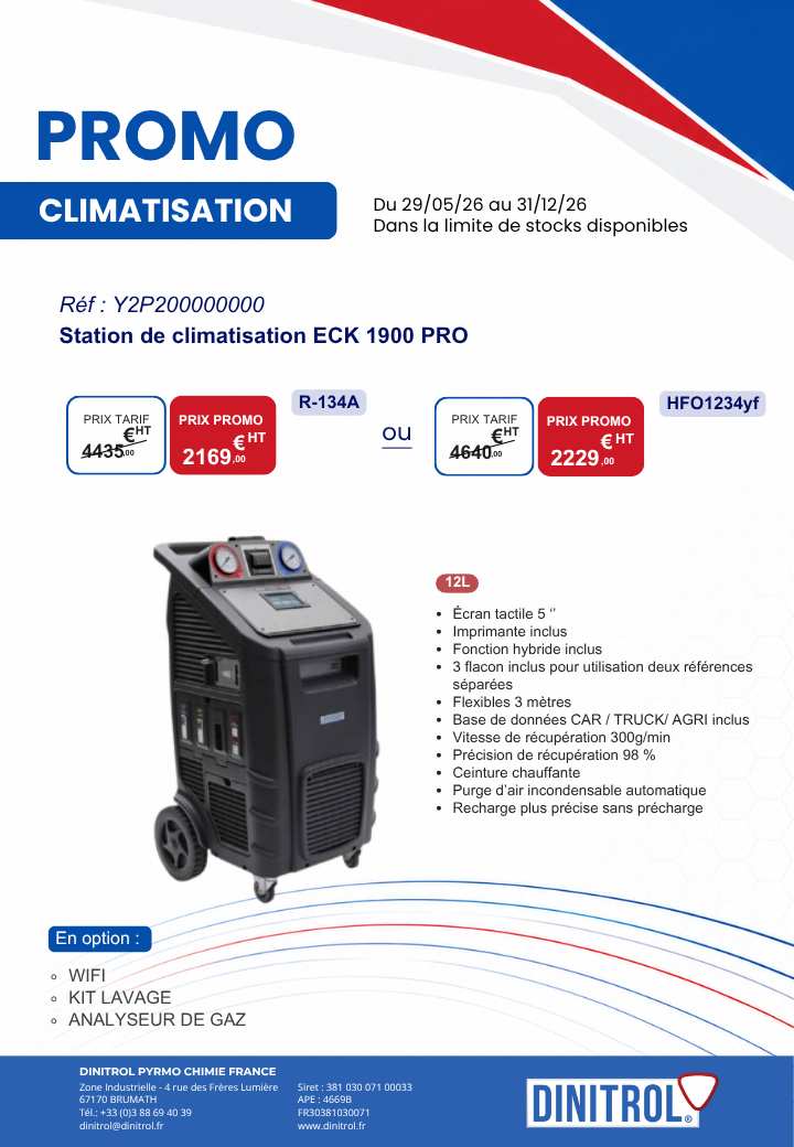 Promo Climatisation ECK 1900 PRO